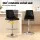 Artiss Black Leather Bar Stool, Bentwood Swivel, Adjustable 95-117cm, Anti-Slip, 150kg Capacity, Easy Assembly
