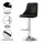 Artiss Black Leather Bar Stool, Bentwood Swivel, Adjustable 95-117cm, Anti-Slip, 150kg Capacity, Easy Assembly