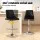 Artiss Bar Stools Set of 2 Black Leather Swivel Adjustable 95-117cm Bentwood Back Kitchen Counter Chairs