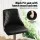 Artiss Bar Stools Set of 2 Black Leather Swivel Adjustable 95-117cm Bentwood Back Kitchen Counter Chairs
