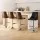 Artiss 4X Black Leather Bar Stools, Adjustable 95-117cm, Bentwood Backrest, Swivel, Anti-Slip, 150kg Capacity