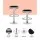 Artiss Set of 2 Backless PU Leather Bar Stools - Black, Chrome Finish, Swivel, Adjustable Height, Modern Design