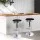 Artiss 4x Black Bar Stools - PU Leather Padded Seat, Chrome Gas Lift, Swivel, Steel Base, 59-81cm Height, 130kg Capacity
