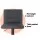 Artiss 2x Bar Stools Black - Gas Lift, Faux-Linen Fabric, High Density Foam, 360° Swivel, Adjustable Height, Set of 2