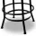 Artiss Adjustable Bar Stool - Elm Wood Seat, Steel Frame, Swivel Design, 70-90cm, Industrial Style, Anti-Slip Base