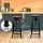 Artiss 3 Piece Adjustable Swivel Bar Stool Set 70-90cm Backless Elm Wood Seat Black Industrial