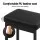 2x Artiss Metal Bar Stools Black PU Leather Seat, 66cm, Reinforced Steel Frame, Kitchen Counter Chairs Set