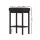 Artiss Set of 4 Metal Bar Stools with PU Leather Padded Seat, 66cm Height, Black, Reinforced Steel Frame