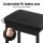 Artiss Set of 4 Metal Bar Stools with PU Leather Padded Seat, 66cm Height, Black, Reinforced Steel Frame