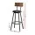 Artiss Set of 4 Industrial Bar Stools, 72cm Black Steel Frame, Upholstered Seat, Anti-Scratch, Easy Assembly