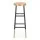 Artiss Metal Bar Stool in Gold & Navy - Stylish Two-Tone Design, 76cm Height, 120kg Capacity, Anti-Slip Protection