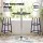 Artiss Metal Bar Stool in Gold & Navy - Stylish Two-Tone Design, 76cm Height, 120kg Capacity, Anti-Slip Protection
