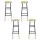Artiss 4x Bar Stools Metal Gold Navy - Stylish Two-Tone Design, Sturdy 120kg Capacity, 76cm Seat Height, Easy Assembly