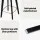 Artiss Set of 2 Bamboo Rattan Bar Stools – Black, 67cm, Anti-Slip, Gold Footrest, Easy Assembly, 120kg Capacity