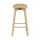Artiss 2x Bamboo Rattan Bar Stools 67cm Counter Height Natural Finish with Gold Footrest 120kg Capacity
