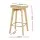 Artiss 4x Bamboo Rattan Bar Stools Counter Height 67cm PVC Rattan Seat Gold Footrest Durable Design Comfortable
