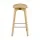Artiss 4x Bamboo Rattan Bar Stools Counter Height 67cm PVC Rattan Seat Gold Footrest Durable Design Comfortable