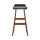 Artiss 2x Sliva Bar Stools Black 74cm – Bentwood Frame, PU Leather Upholstery, Padded Seat, Floor Protectors