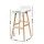 Artiss 2x Sliva Bar Stools Wooden Plywood Frame White PU Leather Upholstery 74cm Seat Foam Padded Set of 2
