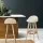 Artiss 2x Bar Stools - Beige PU Leather, Wooden Frame, 360° Swivel, Padded Seat, Floor Protectors, 36x36x79cm
