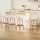 Artiss Dalvey 4x Bar Stools Padded PU Leather Bentwood 69cm Beige with Rope Footrest and Low Backrest