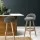 Artiss 2x Bar Stools - Grey Padded Faux-Linen Seat, Wooden Frame, 360° Swivel, 79cm Height, Rubber Floor Protectors