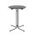 Gardeon Outdoor Bar Table Round Folding 109cm Black Steel Frame Weather-Resistant Desk Patio Furniture