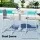 Gardeon Outdoor Bar Table 109cm Round Folding White – Weather-Resistant Steel Frame, MDF Top, Patio Furniture