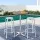 Gardeon 3-Piece Outdoor Bar Set - Adjustable Aluminium Bistro Table & Stools, Rust, UV-Resistant, Indoor/Outdoor Use