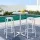 Gardeon 3-Piece Outdoor Bar Set - Adjustable Aluminium Bistro Table & Stools, Rust, UV-Resistant, Indoor/Outdoor Use
