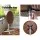 Gardeon 3-Piece Outdoor Bar Set: Adjustable Aluminium Stools & Wooden Bistro Table, Rust & UV Resistant, Easy Assembly