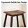 Artiss Bar Stools Set of 2 Wooden Industrial Counter Stools with Saddle Seats Rustic Brown Anti-Slip Protectors