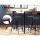 Artiss 4x Bar Stools Vintage Industrial Metal Chairs, Solid Pinewood Seat, Removable Backrest, 74cm Height, Black