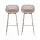Gardeon Outdoor Bar Stools Set of 2 Coffee Polypropylene Seats Adjustable Feet