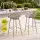Gardeon Outdoor Bar Stools Set of 2 Coffee Polypropylene Seats Adjustable Feet