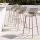 Gardeon 4-Piece Outdoor Bar Stools with Lattice Backrests and Footrests Coffee Polypropylene Seats