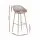 Gardeon 4-Piece Outdoor Bar Stools with Lattice Backrests and Footrests Coffee Polypropylene Seats