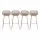 Gardeon 4-Piece Outdoor Bar Stools with Lattice Backrests and Footrests Coffee Polypropylene Seats