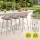 Gardeon 4-Piece Outdoor Bar Stools with Lattice Backrests and Footrests Coffee Polypropylene Seats