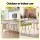 Gardeon Outdoor Bar Stools Set of 2 White Polypropylene Metal Patio Dining Chairs