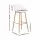 Gardeon 4-Piece Outdoor Bar Stools Polypropylene Lattice Backrest Footrest White
