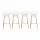 Gardeon 4-Piece Outdoor Bar Stools Polypropylene Lattice Backrest Footrest White