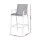 Gardeon 2 Piece Outdoor Bar Stools with Textilene Seating 150kg Grey and White