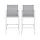 Gardeon 2 Piece Outdoor Bar Stools with Textilene Seating 150kg Grey and White