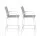 Gardeon 2 Piece Outdoor Bar Stools with Textilene Seating 150kg Grey and White
