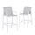 Gardeon 2 Piece Outdoor Bar Stools with Textilene Seating 150kg Grey and White