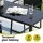 Gardeon 7-Piece Outdoor Bar Set with Steel Table, 6 High-Back Stools and Tempered Glass Black
