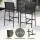 Gardeon 7-Piece Outdoor Bar Set with Steel Table, 6 High-Back Stools and Tempered Glass Black