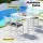 Gardeon 5-Piece Outdoor Aluminium Bar Set with High Back Stools and Bar Table Dark Grey Removable Cushions