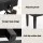 Alpha Adjustable Piano Bench Stool - Solid Oak, PU Leather, Storage, Anti-Slip Legs, 75x34x47cm, Black Finish